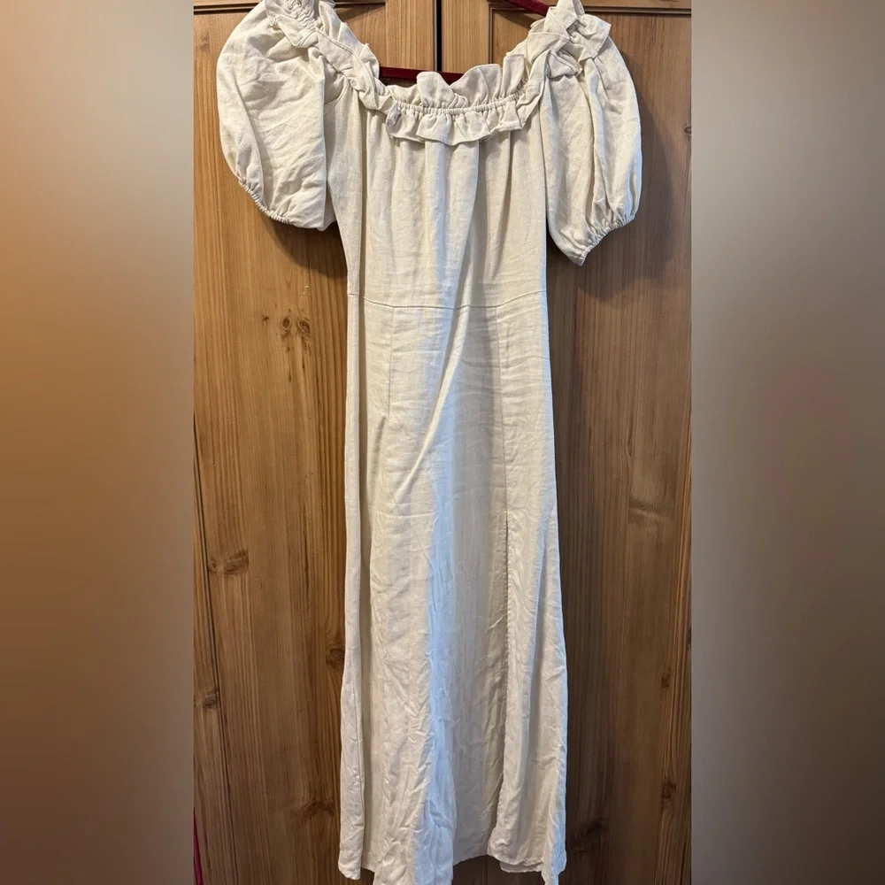 SOLD - Reformation Marley Off Shoulder Midi Dress, Size 2 - Picture 5 of 12